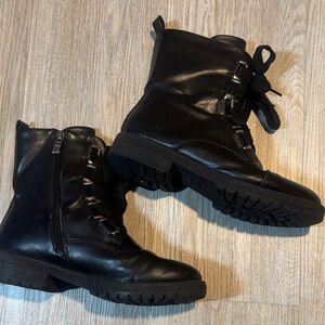 Sleek Black Combat Boots